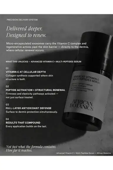 African Botanics Advanced Vitamin C + Multi-Peptides Serum | Thumbnail 7 African Botanics Advanced Vitamin C + Multi-Peptides Serum | Thumbnail 7