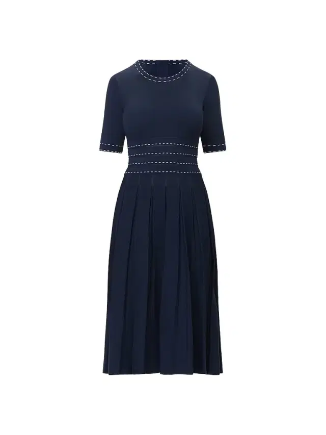 Hervé Léger Women's The Kimberly Pleated Midi Dress - Storm Alabaster