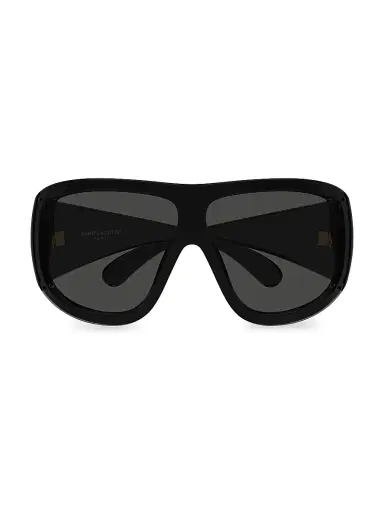 Saint Laurent Women's 99MM Oversized Sunglasses - Black | Thumbnail 2