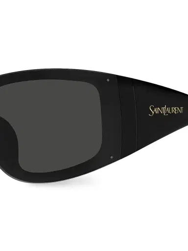 Saint Laurent Women's 99MM Oversized Sunglasses - Black | Thumbnail 3