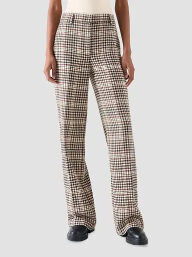 Akris punto Women's Chiaro Plaid Wool-Blend Tweed Pants | Thumbnail 2