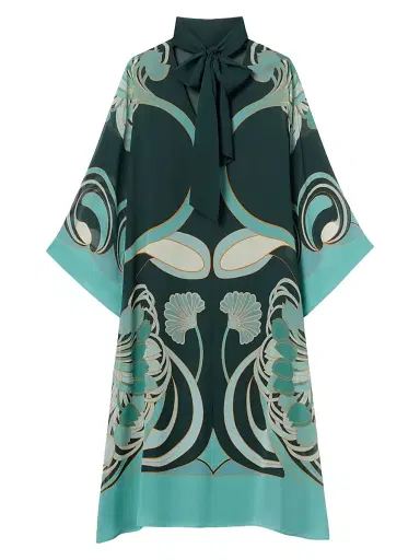La DoubleJ Women's Midi Magnifico Dress - Blooming Tulip Dark Green | Thumbnail 2 La DoubleJ Women's Midi Magnifico Dress - Blooming Tulip Dark Green | Thumbnail 2
