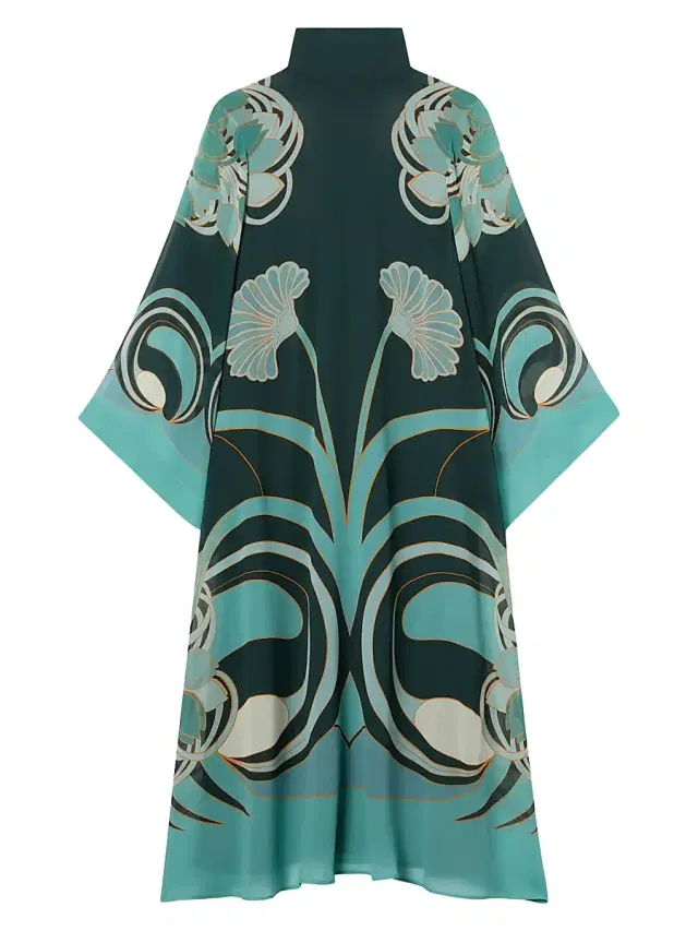 La DoubleJ Women's Midi Magnifico Dress - Blooming Tulip Dark Green