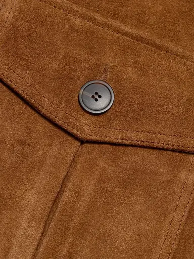 ARMA Women's Narsa Gritty Suede Jacket - Cigar - Size 14 | Thumbnail 7