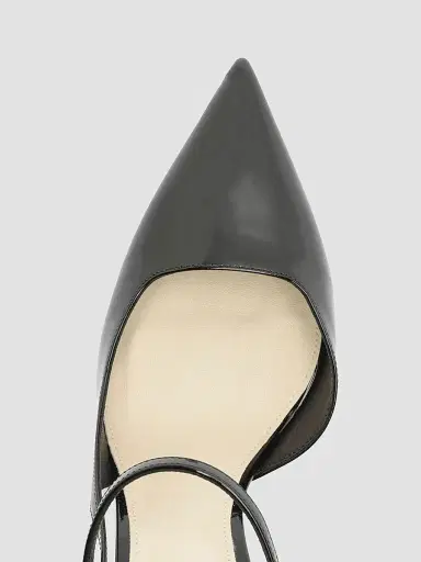 Alexandre Birman Women's Tita 85MM Leather Slingback Pumps - Black - Size 11 | Thumbnail 4