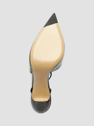 Alexandre Birman Women's Tita 85MM Leather Slingback Pumps - Black - Size 11 | Thumbnail 8