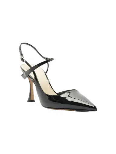 Alexandre Birman Women's Tita 85MM Leather Slingback Pumps - Black - Size 11 | Thumbnail 1
