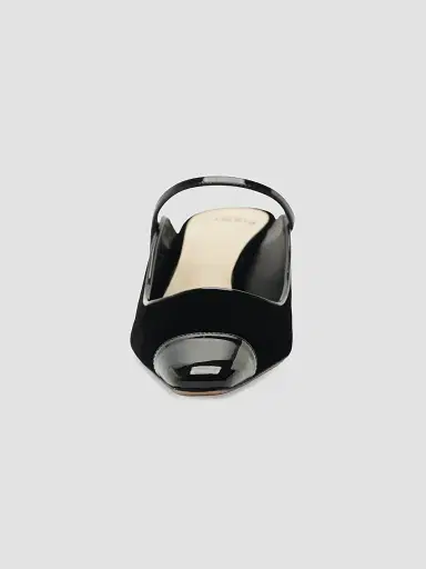 Alexandre Birman Women's Tita Wave 60MM Velvet Mules - Black | Thumbnail 6 Alexandre Birman Women's Tita Wave 60MM Velvet Mules - Black | Thumbnail 6