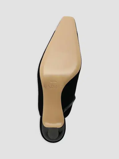 Alexandre Birman Women's Tita Wave 60MM Velvet Mules - Black | Thumbnail 8 Alexandre Birman Women's Tita Wave 60MM Velvet Mules - Black | Thumbnail 8