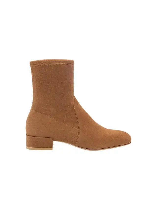 Stuart Weitzman Women's Bacari 25MM Suede Ankle Boots - Toasted Almond