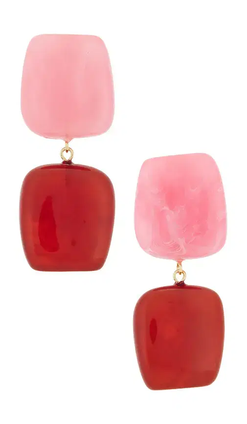 8 Other Reasons Color Blocked Shaped Drop Earrings