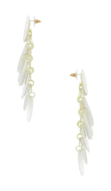 8 Other Reasons Irridescent Discs Statement Drop Earrings | Thumbnail 2