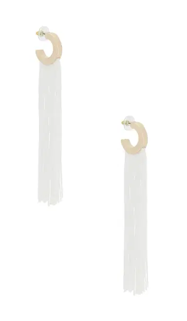8 Other Reasons Long Flowing Tassels Hoop Earrings | Thumbnail 1