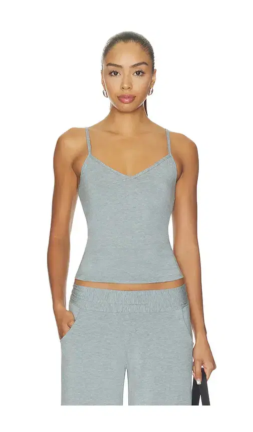 Commando Butter V Neck Cami With Shelf Bra