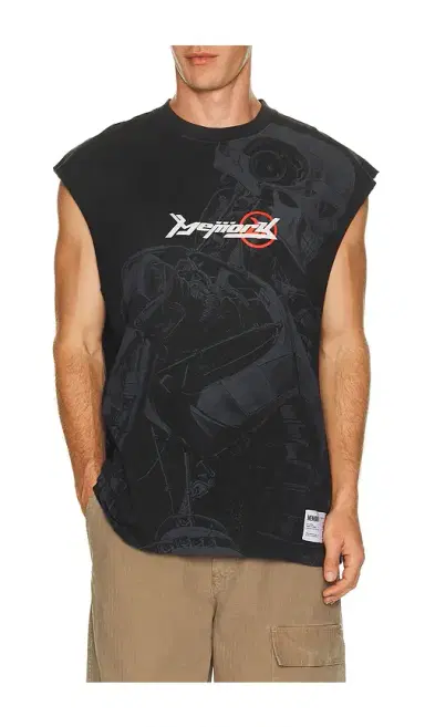 Memory Lane Techno Robot Sleeveless Tee | Thumbnail 1