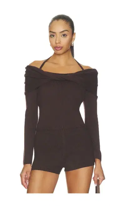 Simkhai Cambria Long Sleeve Off Shoulder Top | Thumbnail 1