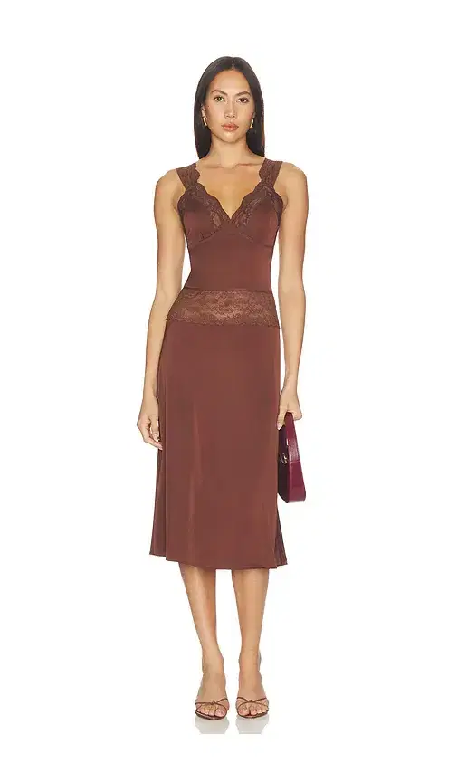 MORE TO COME Georgianna Lace Midi Dress