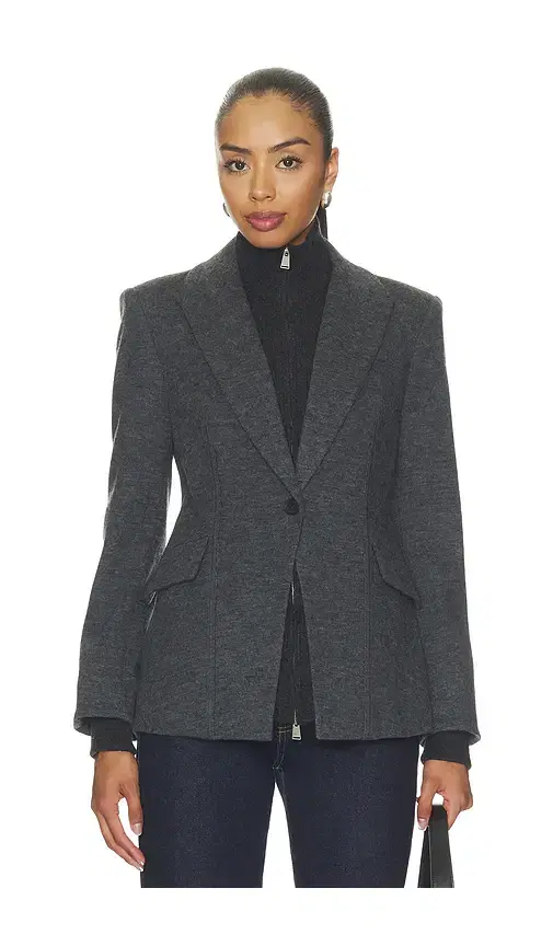 SIMKHAI Auden Knit Combo Blazer