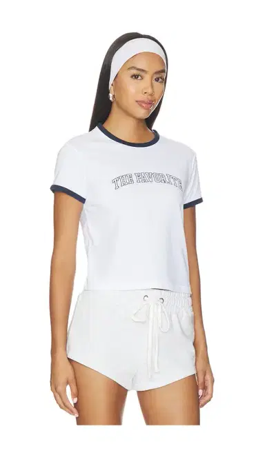 Favorite Daughter The Cropped Favorite Ringer Tee | Thumbnail 2 Favorite Daughter The Cropped Favorite Ringer Tee | Thumbnail 2