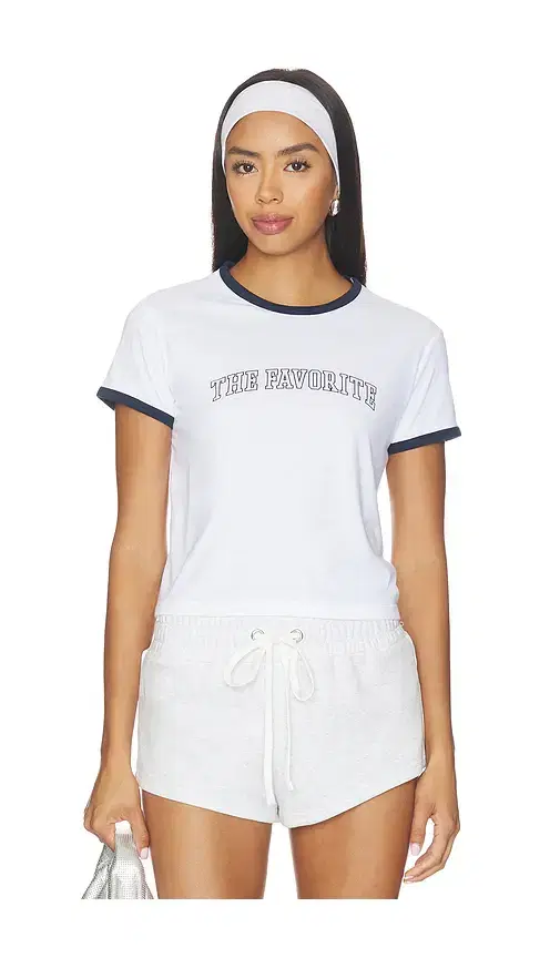 Favorite Daughter The Cropped Favorite Ringer Tee