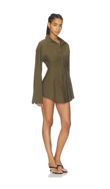 ALL THE WAYS Charitie Button Up Mini Dress | Thumbnail 2
