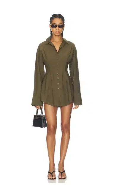 ALL THE WAYS Charitie Button Up Mini Dress | Thumbnail 1