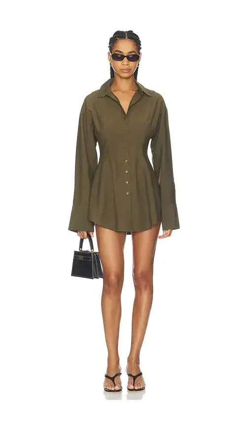 ALL THE WAYS Charitie Button Up Mini Dress
