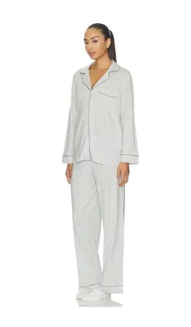 eberjey Gisele Printed Long Pajama Set | Thumbnail 2