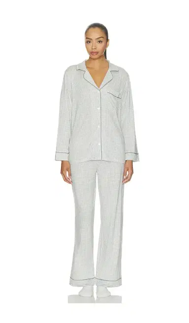 eberjey Gisele Printed Long Pajama Set | Thumbnail 1