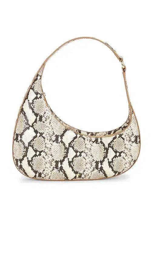 JW PEI Harlee Snake Embossed Shoulder Bag
