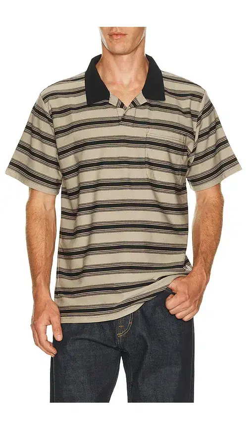 Rhythm Vintage Stripe Havana Polo