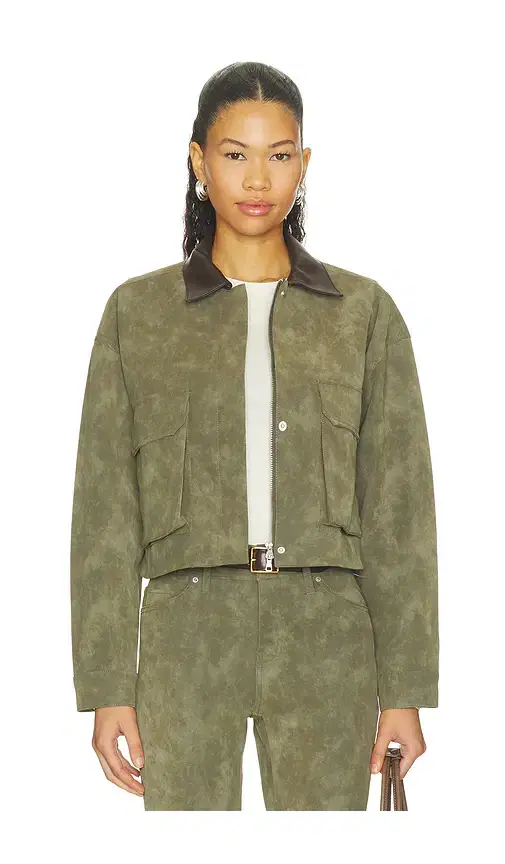 Hudson Jeans Faux Suede Chore Jacket