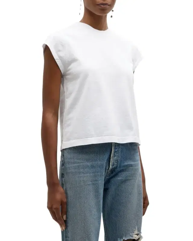AGOLDE Bryce Cap Sleeve Tee