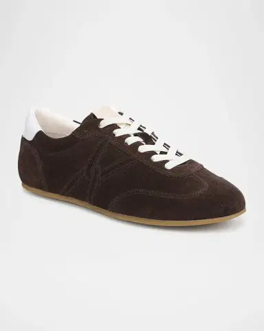 Veronica Beard Riviera Suede Bicolor Retro Sneakers | Thumbnail 2