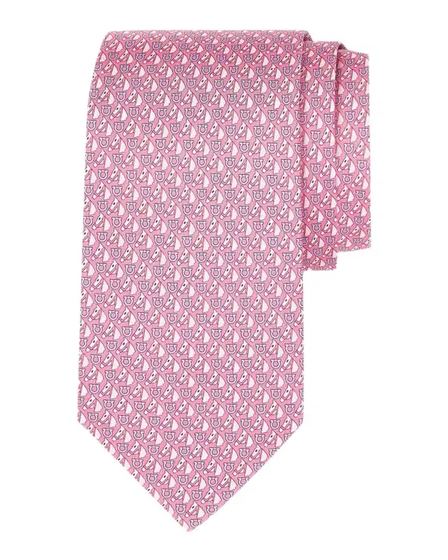 Men's Varenne Horse and Gancio Silk Tie