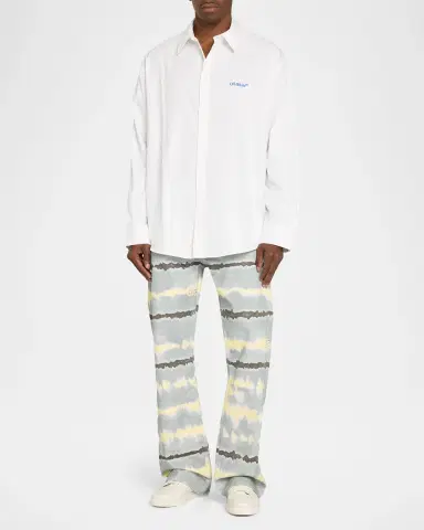 Off-White Men's Tie-Dye Straight Leg Jeans | Thumbnail 2 Off-White Men's Tie-Dye Straight Leg Jeans | Thumbnail 2
