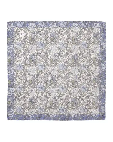 Eton Men's Tropical Floral Silk Pocket Square | Thumbnail 1 Eton Men's Tropical Floral Silk Pocket Square | Thumbnail 1