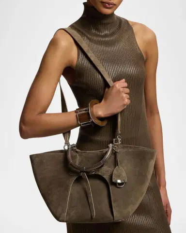 Ralph Lauren Collection The Ralph Calf-Suede Tote Bag | Thumbnail 2