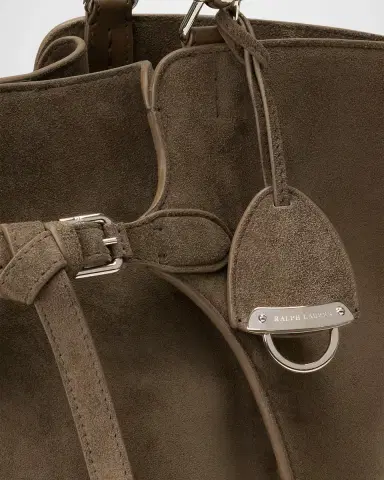 Ralph Lauren Collection The Ralph Calf-Suede Tote Bag | Thumbnail 5