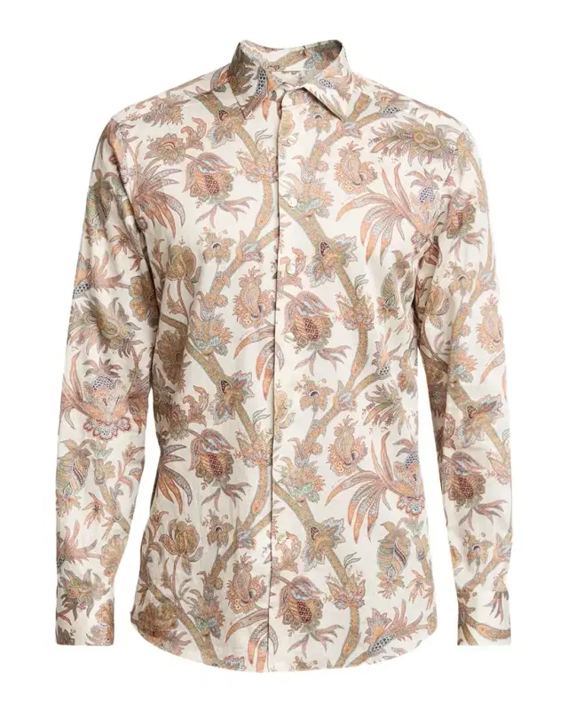Etro Men's Roma Paisley Button-Down Shirt