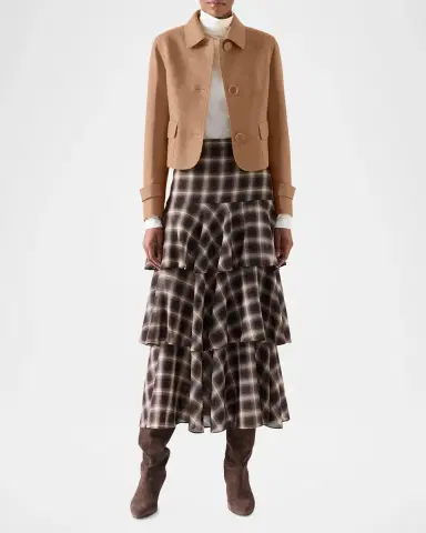 Akris punto Boxy Wool-Blend Jacket | Thumbnail 2