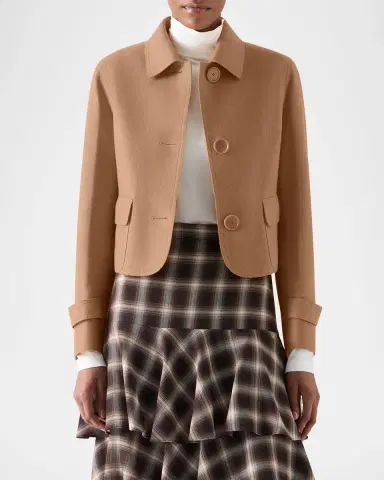 Akris punto Boxy Wool-Blend Jacket | Thumbnail 4