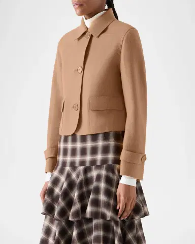 Akris punto Boxy Wool-Blend Jacket | Thumbnail 6