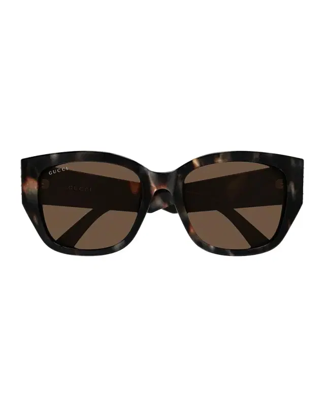 Gucci On Side 55MM Round Sunglasses