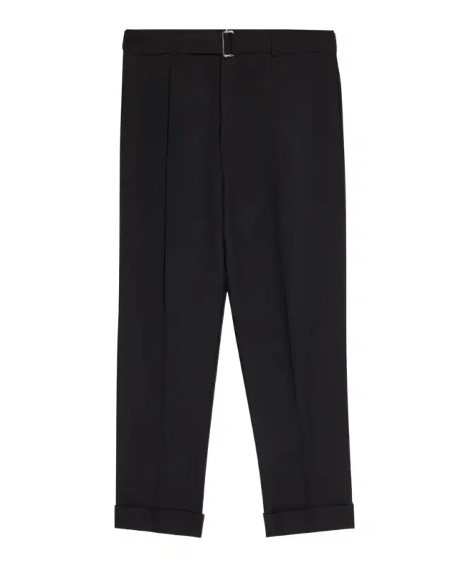 OFFICINE GÉNÉRALE Men's Hugo Wool Belted Trousers