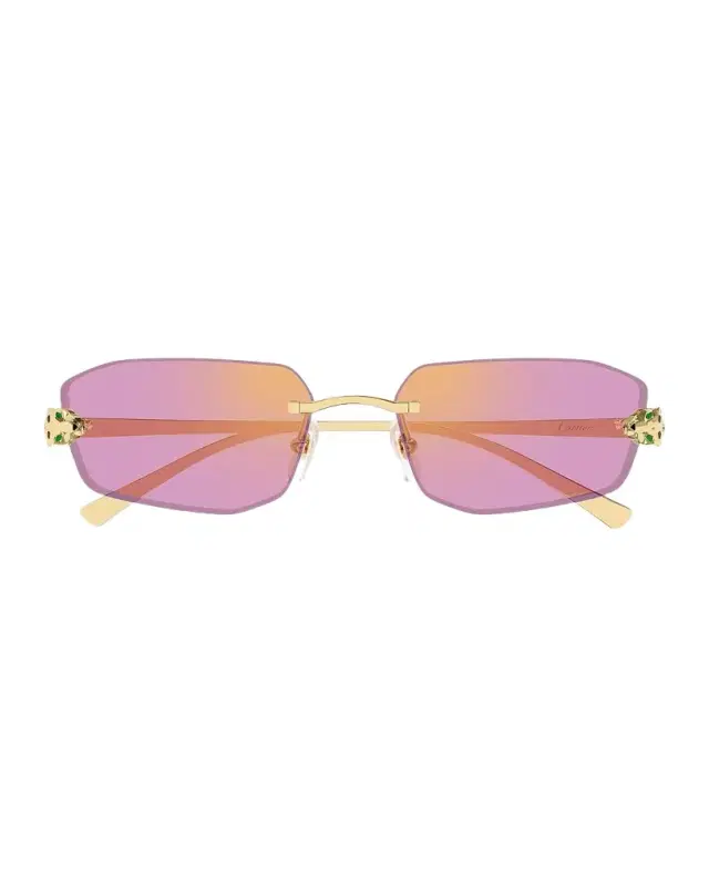 Cartier Panthère Classic 56MM Rimless Sunglasses