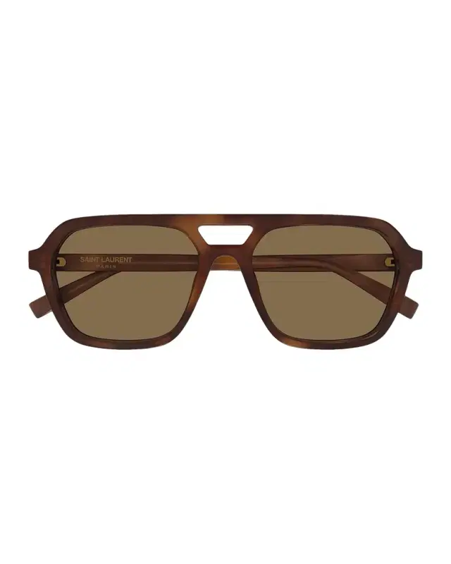 Saint Laurent Men's Acetate Navigator Sunglasses