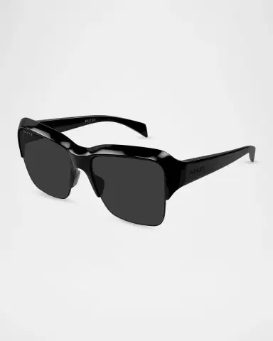 Gucci Men's GG2024S 70'S Nuances Navigator Injection Sunglasses | Thumbnail 2