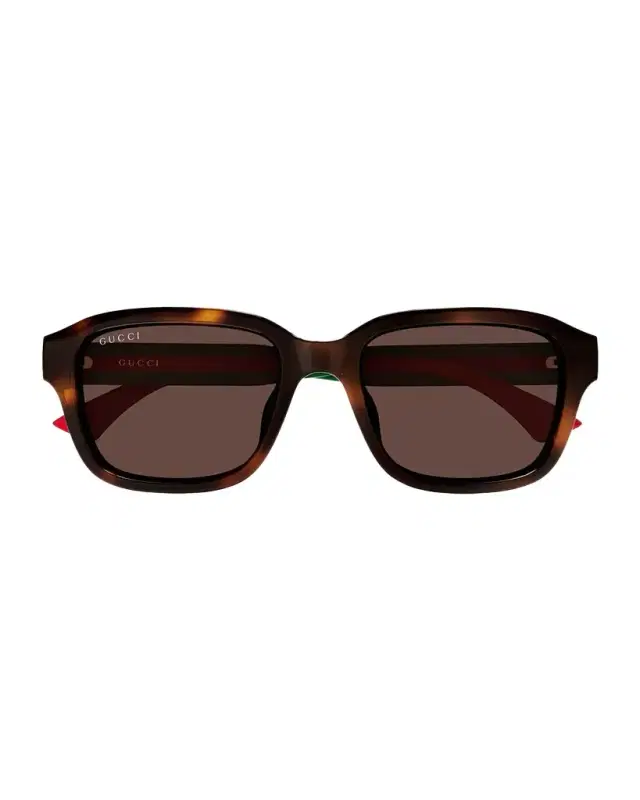 Gucci Men's GG2120SA New Pop Web Square Recycled Acetate Sunglasses