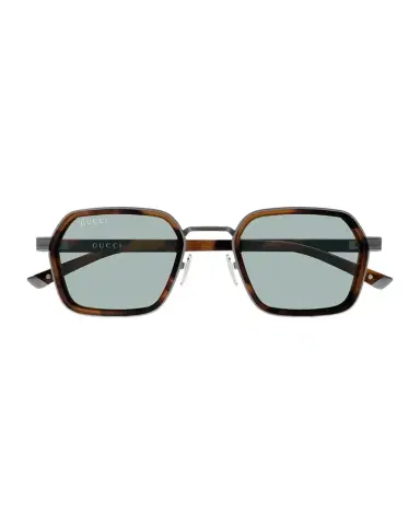 Gucci Men's Gg2074S Noble Tip Acetate and Metal Square Sunglasses | Thumbnail 1